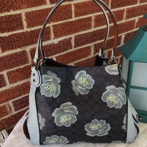 Coach Edie Rose floral shoulder bag
